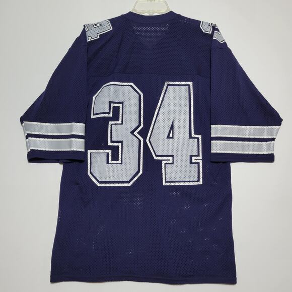 Sand Knit Macgregor Dallas Cowboys Hershel Walker #34 NFL Football Jersey Large - Picture 9 of 14